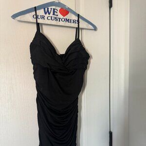 Akira Chicago Black Cocktail Dress – Small, Silky & Sculpting